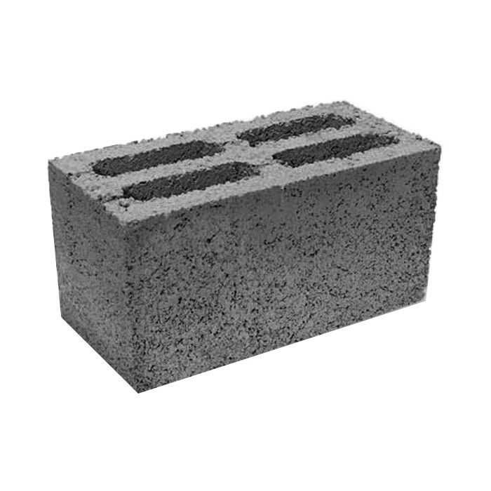 Блок керамзитобетонный стеновой Д 1150 4-х пустотный СКЦ 1ПРП 390х188х190