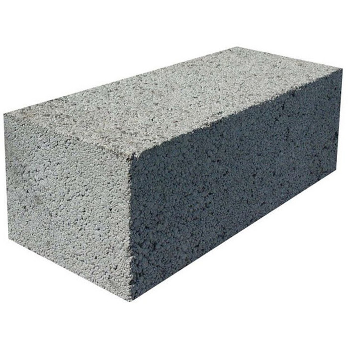 Блок керамзитобетонный К0у полнотелый D1700 390х190х188